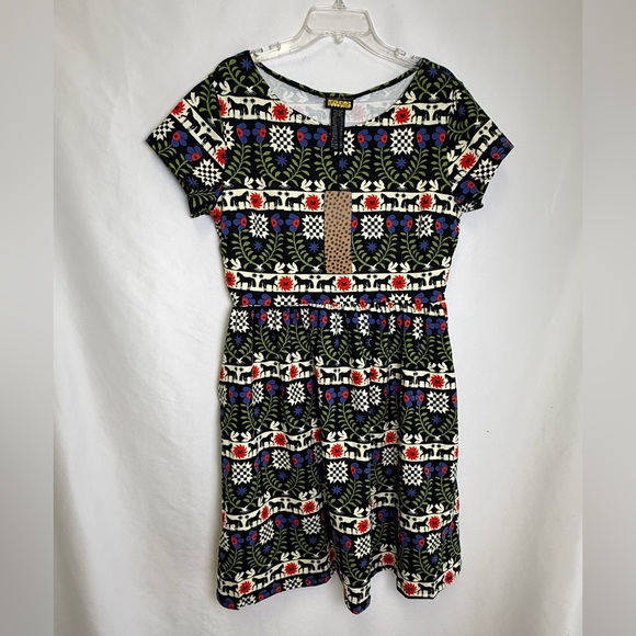 Nooworks LUCY DRESS THE GUARDIAN Dress NWT sz XL black multi - Picture 2 of 5